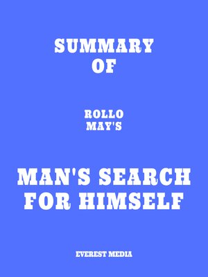 cover image of Summary of Rollo May's Man's Search for Himself